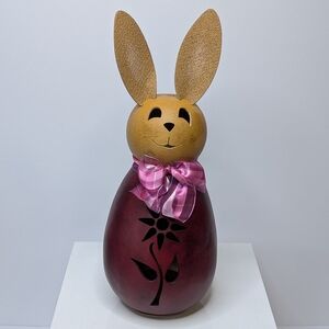 Meadowbrook Gourds 13.5-in Maroon Easter Bunny Rabbit Spring Decoration Gourd